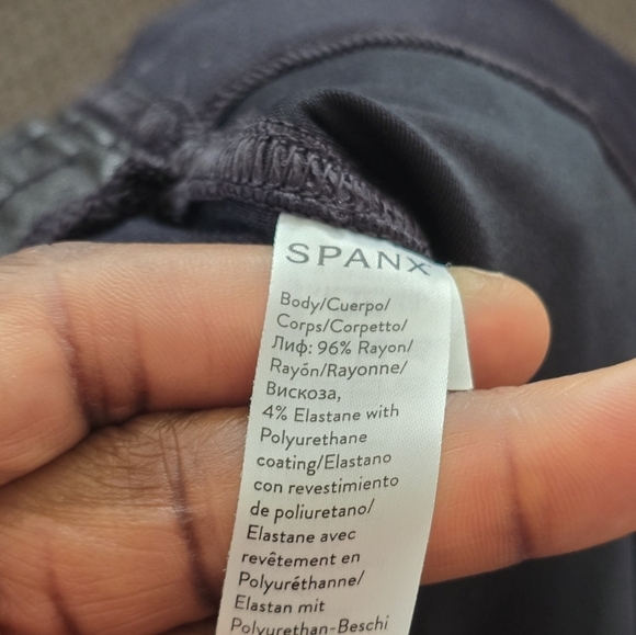 Spanx Leather Pants Small Women Brown Highrise Pull On Pocket Tapered Leg 28x29 - Picture 6 of 10